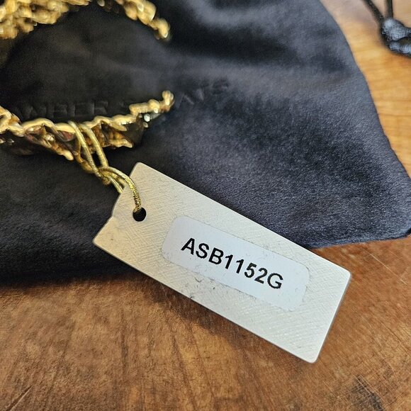 Amber Sceats Emery Cuff Bracelet – 24k Gold Plated Adjustable Made in Italy NWT - Picture 11 of 16